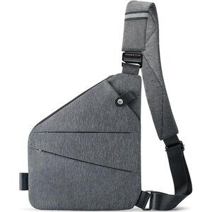 〽️Women Gray Anti Theft Crossbody Shoulder theft Design Travel Sport Work Bag
